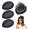 4Pcs Linen Teardrop Fascinator Hat Base for Millinery AJEW-FG0004-54B-1