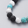 Buddhist Theme Synthetic Turquoise BJEW-JB04872-01-3