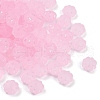 Frosted Transparent Acrylic Beads OACR-P029-03B-05-2