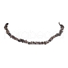 Natural Ice Obsidian Chip Beaded Necklace NJEW-JN04616-02-1