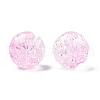 Transparent Crackle Acrylic Beads CACR-N004-01B-3