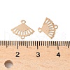 Brass Laser Cut Hollow Connector Charms KK-K277-12KCG-3