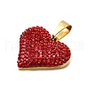 201 Stainless Steel Clay Pendants STAS-R166-02D-G-2