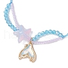 Glass Seed Beads Braided Bracelets BJEW-MZ00174-5