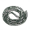 Baking Painted Transparent Glass Beads Strands DGLA-N011-6mm-07-2