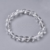 Natural Quartz Crystal Bead Stretch Bracelets BJEW-K213-28-2