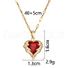 Heart 304 Stainless Steel Pendant Necklaces FS-WGE3147-04-2