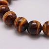 Natural & Dyed Tiger Eye Stretch Bracelets G-N0034-02-8mm-2