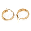 PVD Vacuum Plating 201 Stainless Steel Hoop Earrings EJEW-I309-07G-03-2