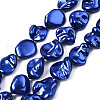 Electroplated Natural Freshwater Shell Beads SHEL-N026-195A-1