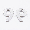 Tarnish Resistant 201 Stainless Steel Pendants STAS-F128-01P-9-1-2
