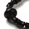 Wood Bamboo Joint Beaded Stretch Bracelet BJEW-B080-13A-3
