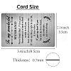 Rectangle 201 Stainless Steel Custom Blank Thermal Transfer Wallet Card DIY-WH0252-025-2