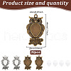 GOMAKERER Blank Owl Pendant Making Kit DIY-GO0001-73-2