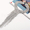 Alloy Crystal Rhinestone Tassel Long Necklaces for women FS-WG8A591-01-1