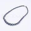 Non-Magnetic Synthetic Hematite Necklaces NJEW-K080-02-1