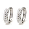 Brass ABS Imitation Pearl Hoop Earrings EJEW-M082-04P-2