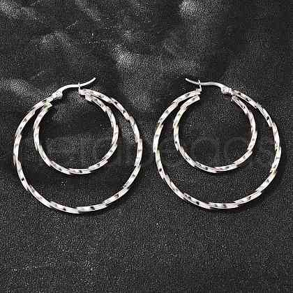 201 Stainless Steel Earrings EJEW-Q026-06P-A-1