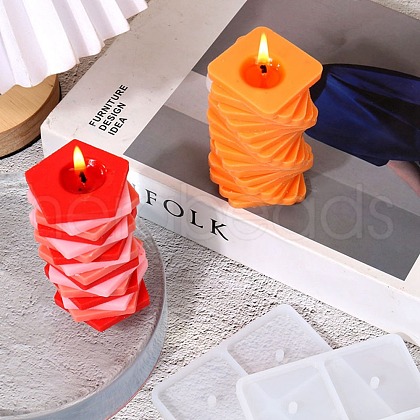 DIY Rotating Scented Candle Making Silicone Molds DIY-E044-38-1