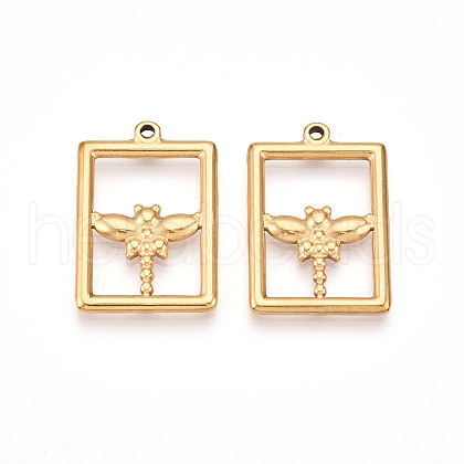 304 Stainless Steel Pendants STAS-N109-18G-1