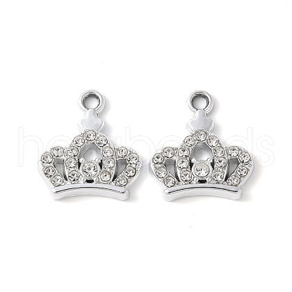Alloy Crystal Rhinestone Pendants PALLOY-E775-12P-1