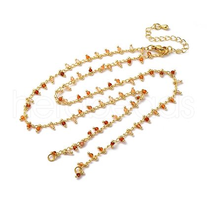 Brass Cable Chain Necklace Making KK-K337-12G-10-1