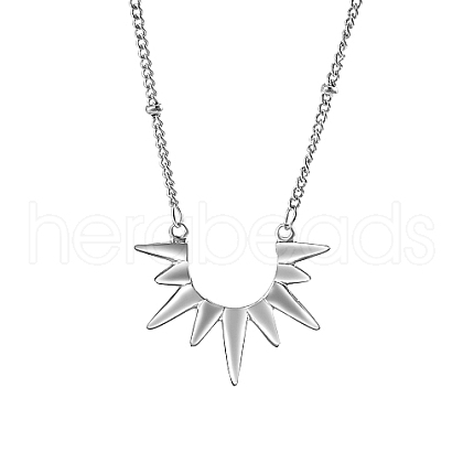 Non-Tarnish Stainless Steel Pendant Necklaces AS5094-2-1