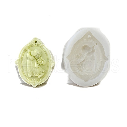 Angel Aromatherapy Plaster Dropping Glue Hanging Sign Mold Fondant Cake Decoration Soap Silicone Baking Tool PW-WGC7E26-02-1