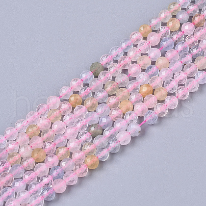 Natural Morganite Beads Strands G-T064-12-1