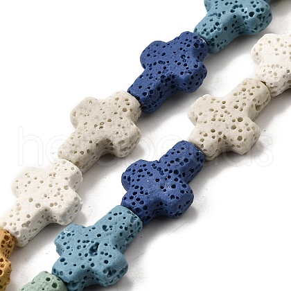 Natural Lava Rock Beads Strands G-L498-E01-01A-1