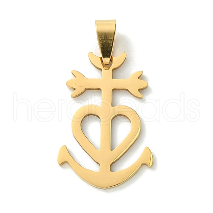 201 Stainless Steel Pendants STAS-U003-11G-1