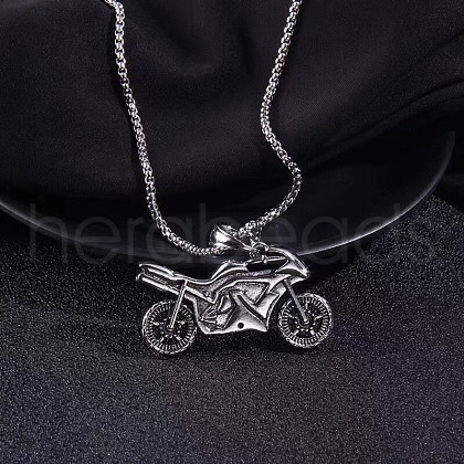 Motorcycle Alloy Pendant Necklace FS-WGFC55A-05-1