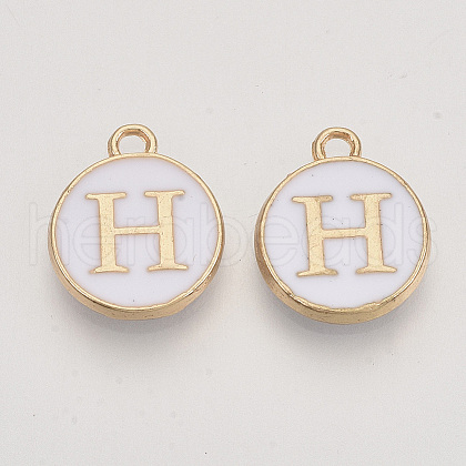 Golden Plated Alloy Charms X-ENAM-S118-01H-1