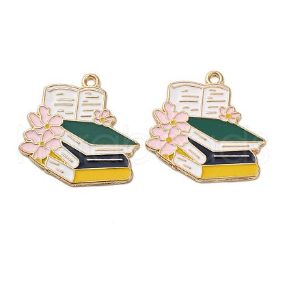 Graduation Season Alloy Enamel Pendants ENAM-V002-01E-KCG-1