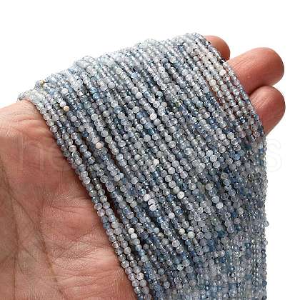 Natural Aquamarine Beads Strands G-RM2025-A17-2mm-1