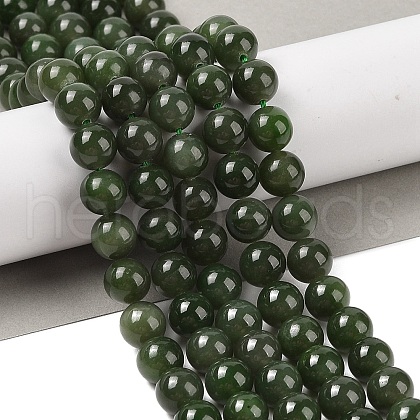 Natural Canada Jade Beads Strands G-NH0001-G01-02-1