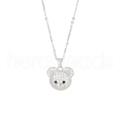 Brass Pave Crystal Rhinestone Pendant Necklaces for Wowen GP4865-4-1