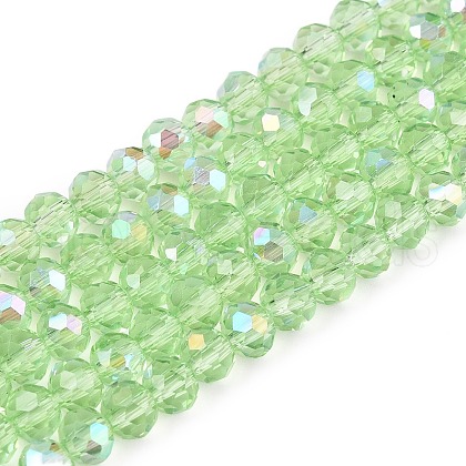 Electroplate Glass Beads Strands EGLA-A044-T4mm-L09-1