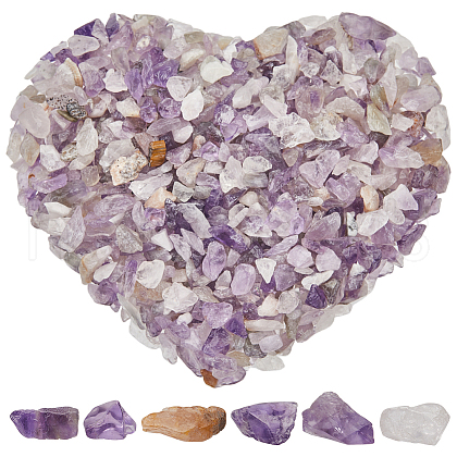SOFPLATE 500G Natural Amethyst Chip Beads G-SP0001-10-1