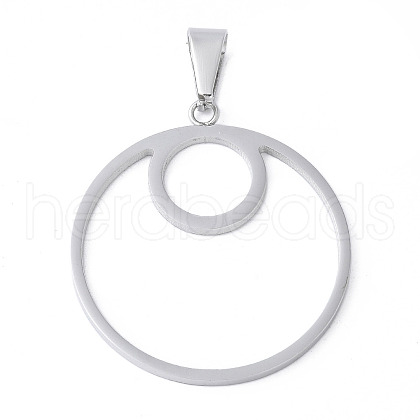 304 Stainless Steel Pendants STAS-S162-18P-1