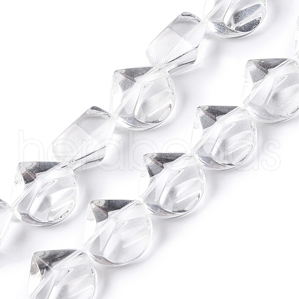 Transparent Glass Beads Strands GLAA-N001-49-1