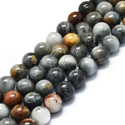 Natural Eagle Eye Stone Beads Strands G-K245-A09-05-1