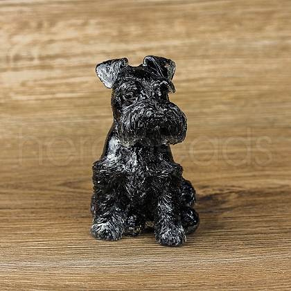 Resin Schnauzer Display Decoration PW-WG27431-01-1