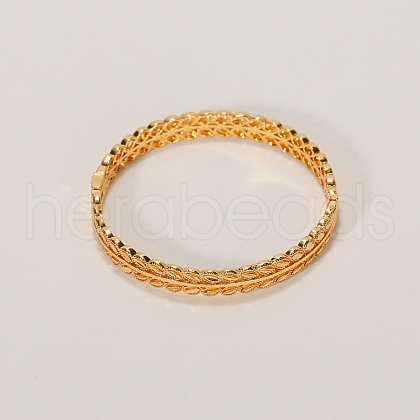 Geometric Design Brass Bnagles for Women RY5386-2-1
