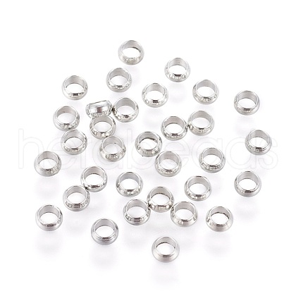 Brass Crimp Beads E002-4mm-P-1
