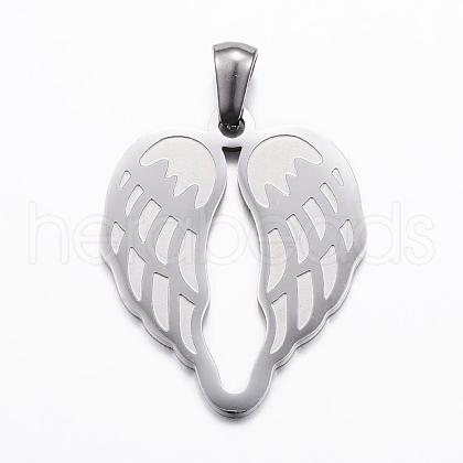 Tarnish Resistant 304 Stainless Steel Pendants STAS-E135-03P-1