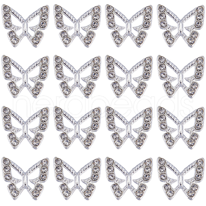 SUNNYCLUE 40PCS Alloy Rhinestone Cabochons FIND-SC0005-35-1