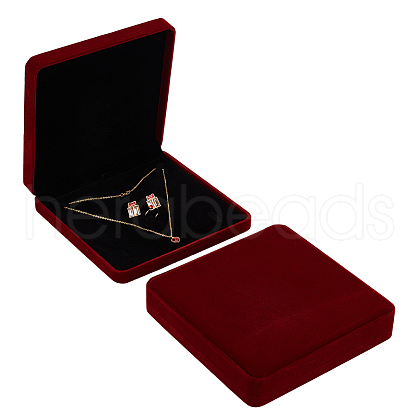 Square Velvet Jewelry Gift Boxes CON-WH0089-113A-1