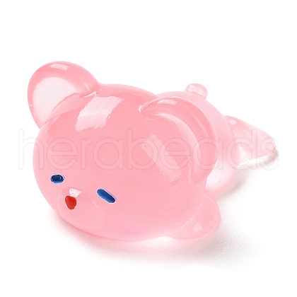 Luminous Resin Cute Little Bear Ornaments RESI-Z008-01D-1
