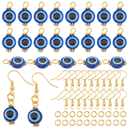 ARRICRAFT DIY Blue Evil Eye Earring Making Kit DIY-AR0002-85-1
